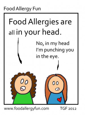 Punch You - Food Allergy Cartoon