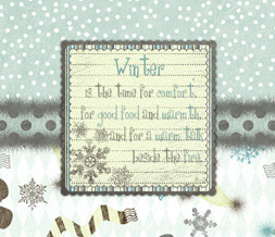 Winter Quote Wallpaper - Blue & Yellow Winter Wallpaper iwth Snow ...