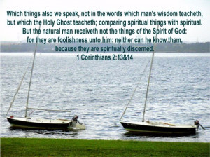 COMPARING SPIRITUAL THINGS WITH SPIRITUAL