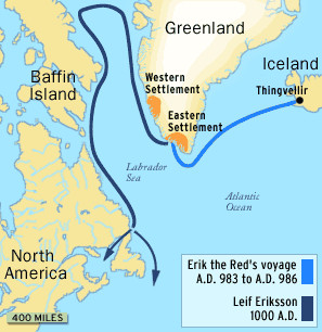... Leif Erikson’s ship is said to have been the first to associate the