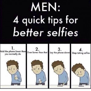 quick tips for better selfies for men