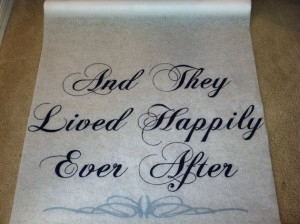 SALE 20 off Hand Painted Aisle Runner Quote 100ft by CruzDesignz, $100 ...