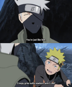 Aheehee, here comes the funny part. Oh, Naruto, what are you thinking ...
