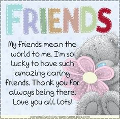 Love my Lovely Friends FROMHANTIE 9-25-14 tatty teddy quotes