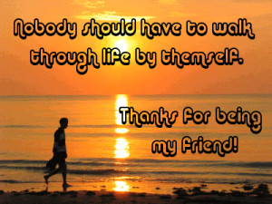 thanks for being a friend