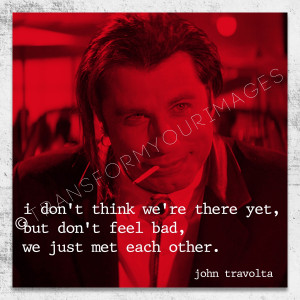 pulp fiction vincent quote square wall art