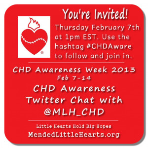 February 7-14th is Congenital Heart Defect Awareness Week. 1 in 110 ...
