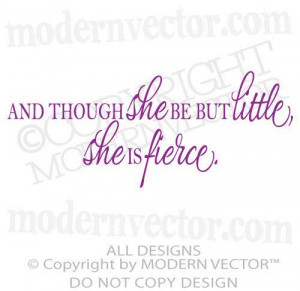 Shakespeare Quote She Is Fierce
