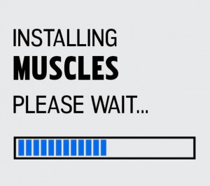 Installing muscles... please wait..... #workout #fitness #weight ...