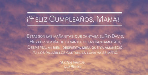 Happy Birthday Mom Quotes In Spanish Happy birthday song in spanish