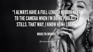 Marilyn Monroe Mirror Quote Org/quote/marilyn-monroe/i