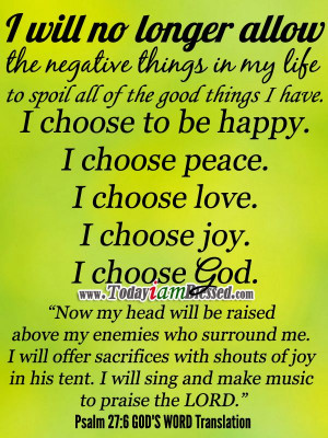 Bible Verses ♥ Psalm 27:6 GOD'S WORD Translation ♥ Now my head ...