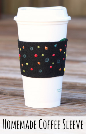 Coffee Cup To Go Starbucks Homemade coffee sleeve craft