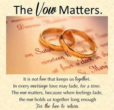 Marriage Vows Matter | HavingHealthyMarriagesAndRelationships More