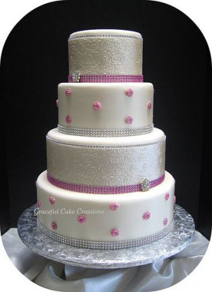 Rose Wedding Cake, White Cake, Cake Galore, Pink Wedding Cake, Grace ...