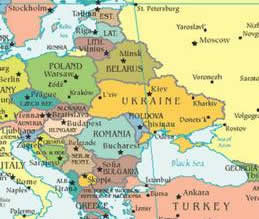 map of eastern europe 2014