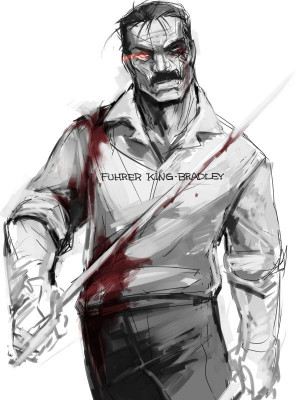 Fuhrer King Bradley, aka: Wrath. Fullmetalalchemist