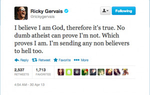The 10 smartest Ricky Gervais tweets about religion