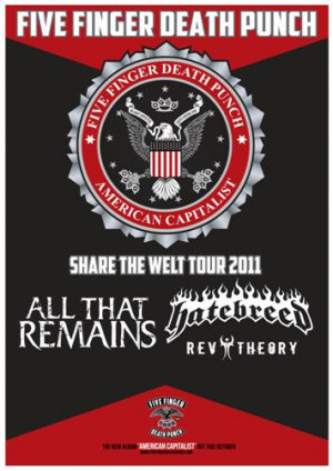 FIVE FINGER DEATH PUNCH Headlining “Share The Welt Tour” This Fall