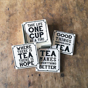 Vintage-TEA-Themed-Quotes-Ceramic-Tile-Coasters-in-Wooden-Display-Box ...