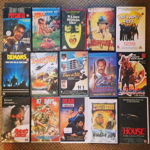 Car Boot VHS finds overview. #tapefinds