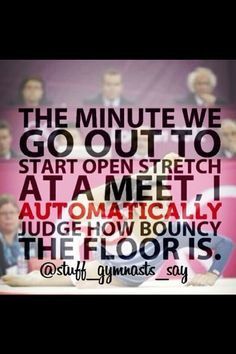 Gymnastics sayings