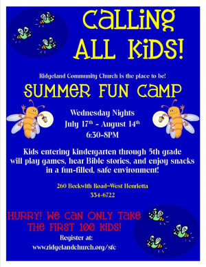 Register for Summer Fun Camp