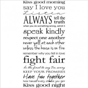 Kiss Me Good Morning...Kiss Me Good Night wall saying vinyl lettering ...