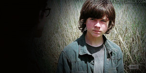 the walking dead twd carl grimes chandler riggs animated GIF