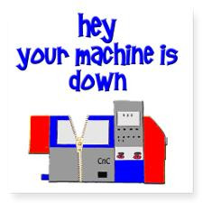 machine operator cnc machin Square Sticker 3