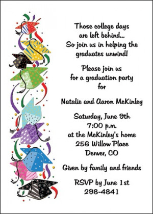 College Graduation Party Invitations Cards areBecoming Very Popular!