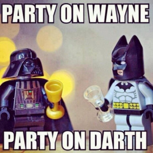 Party on! #Batman #StarWars