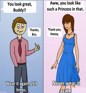 Everyone knows the difference between men and women. In this photo you ...
