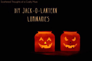 DIY Tutorial: DIY Lanterns / DIY Easy Jack-O-Lantern Luminaries