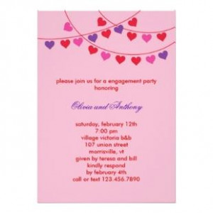 Valentine's Day Engagement Party Invitation