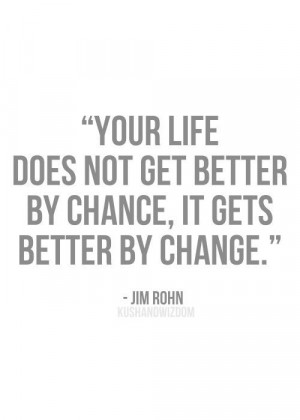 John Rohn quote - Choose to change, it's always possible.