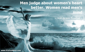 Men judge about women's heart better. Women read men's mind - Jean ...