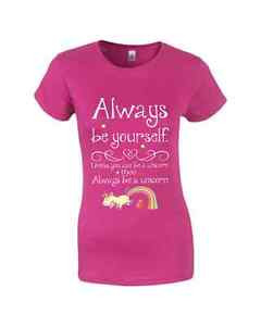 My-Little-Pony-Always-Be-A-Unicorn-Cute-Quirky-Quote-Ladies-tshirt-top ...