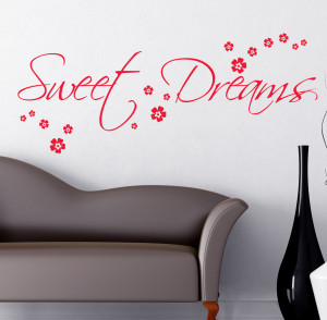 Details about SWEET DREAMS WALL STICKER ART DECALS QUOTES BEDROOM W43