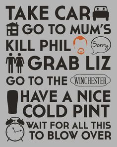 The Plan T-Shirt | $10 Shaun of the Dead tee from ShirtPunch today ...