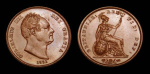 William IV Penny for Penny type set