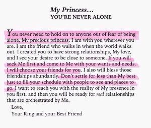 My princess you are never alone