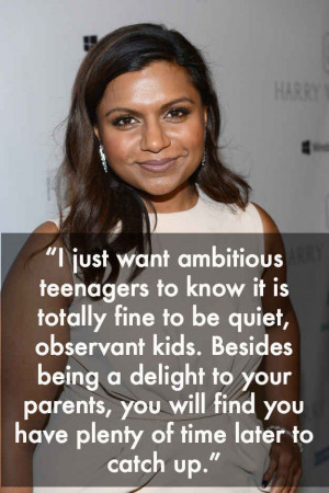... Mindy Kaling Proved She Should Rule The Universe. I love this quote