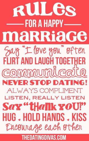 Rules of a happy marriage