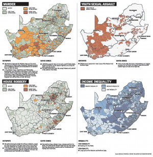 Maps of Crime Rates in South Africa