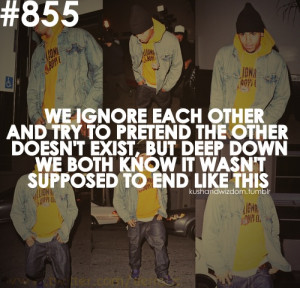 Just dump me now it hurts more that your ignoring me