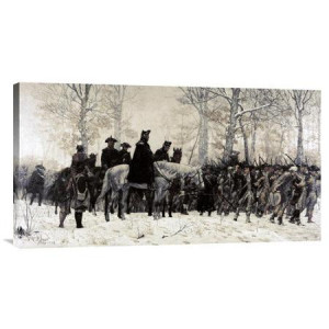 ... Troops at Valley Forge' by William T. Trego Painting Print on Canvas