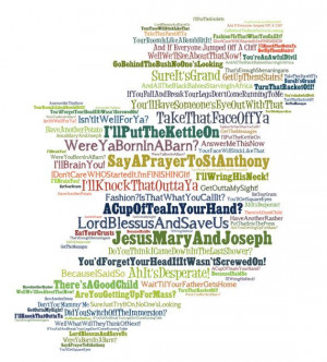 IRISH MAMMY SAYINGS Funny Art Ireland Slang by WishWordsGifts, €12 ...