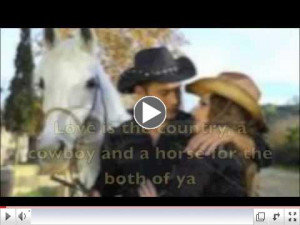 Cowgirls love the country their cowboy and their horse--Wild Bill