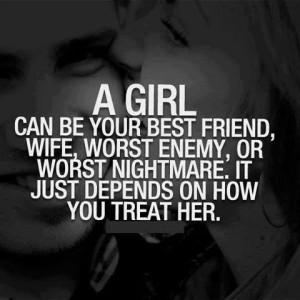 Girl Can be Your Best Friend Wife Worst Or …